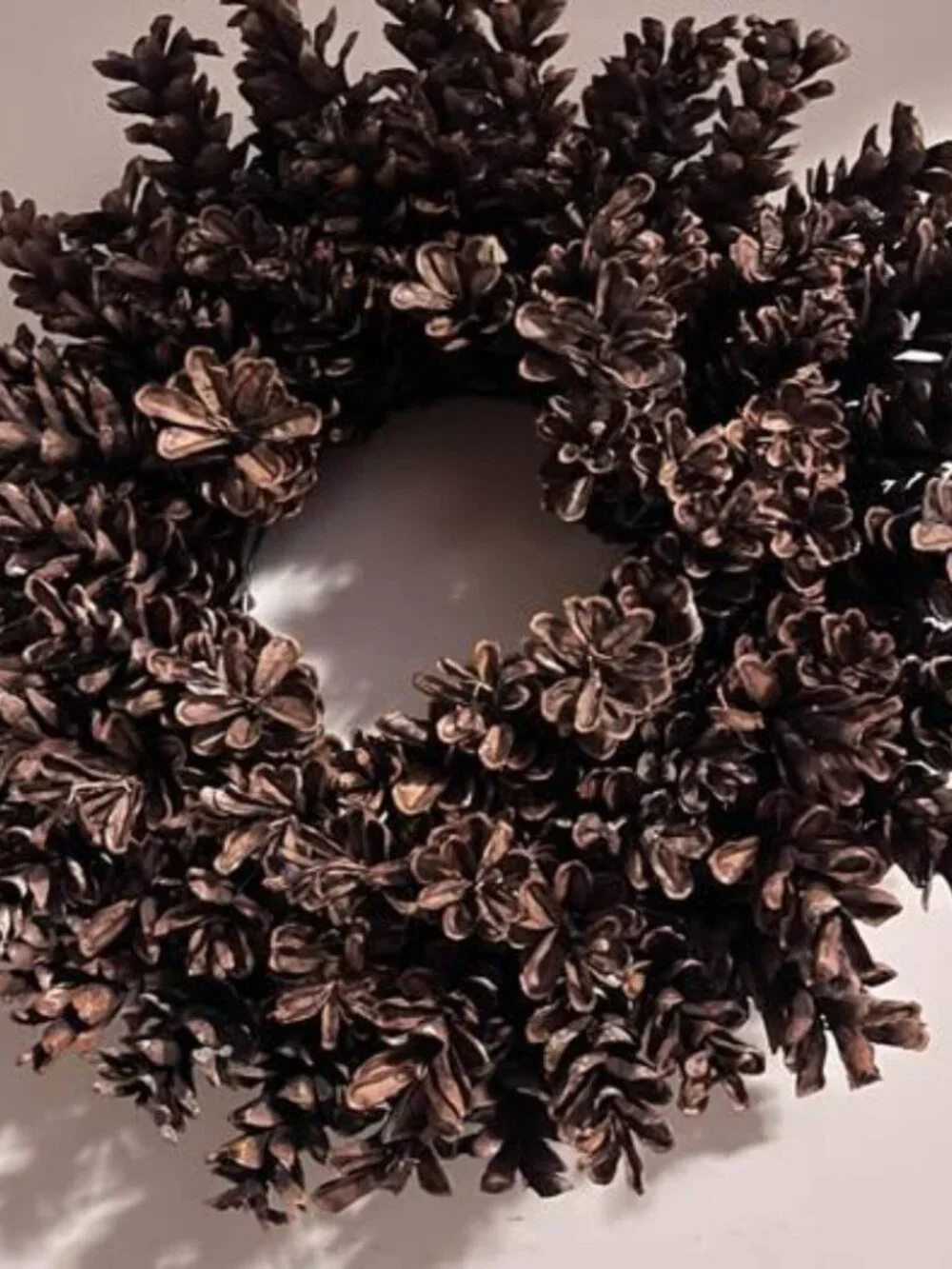 15” Round Pinecone wreath